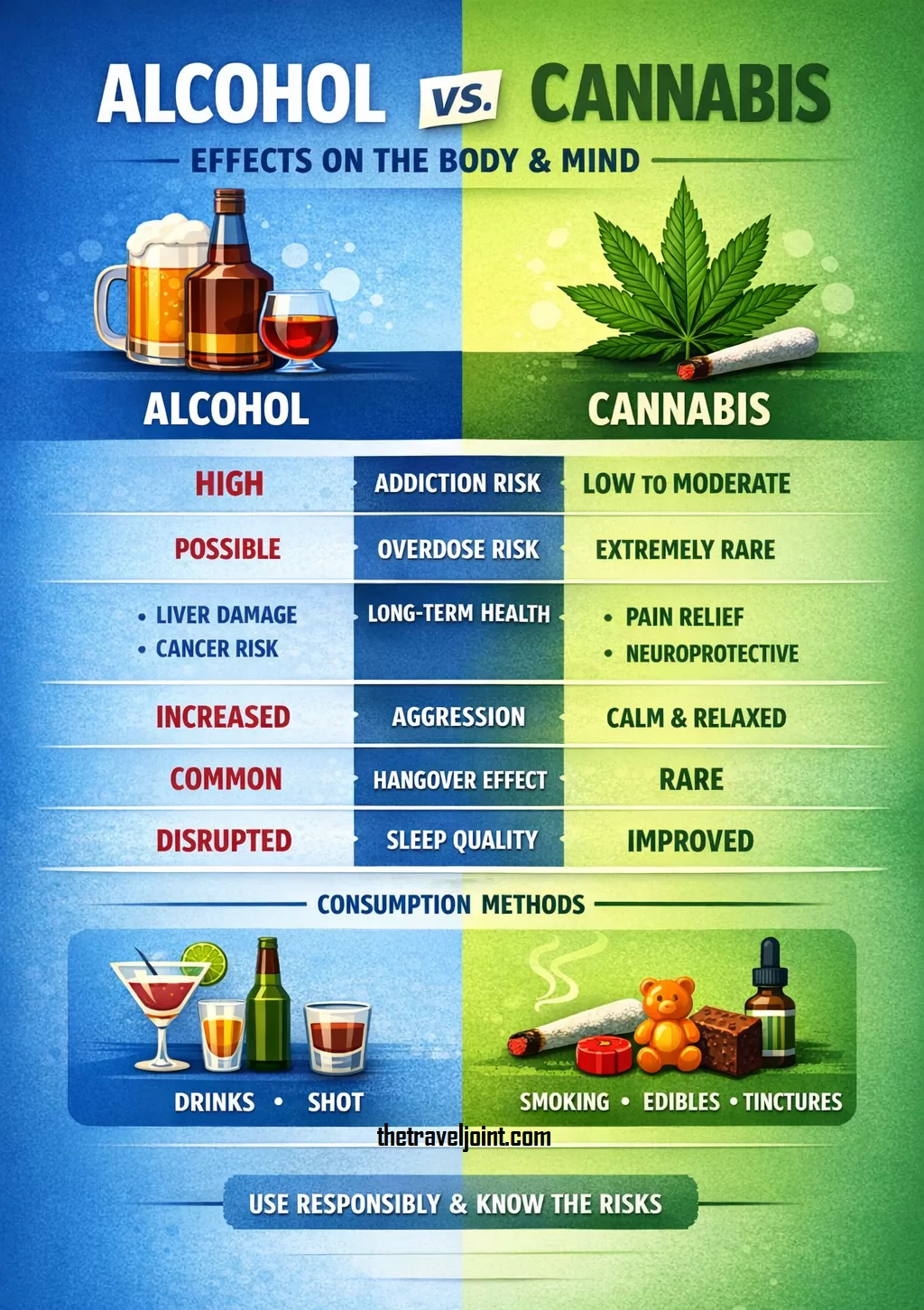 Alcohol vs Cannabis